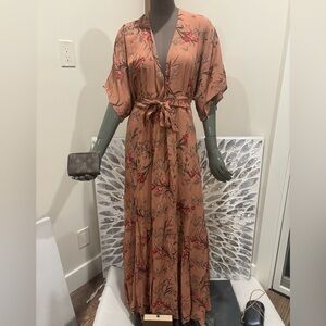 Reformation Winslow Wrap Around Dress Cecille SZ Large NWT